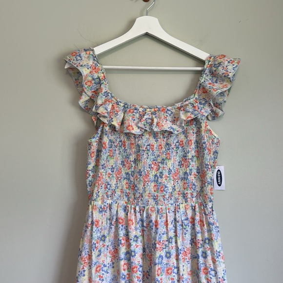 Floral square neck/off shoulder maxi dress - Picture 2 of 5